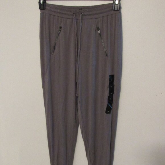 NWT Banana Republic Joggers Womens XS Gray Tapered Pull-On Ankle Zip Pockets - Picture 1 of 8